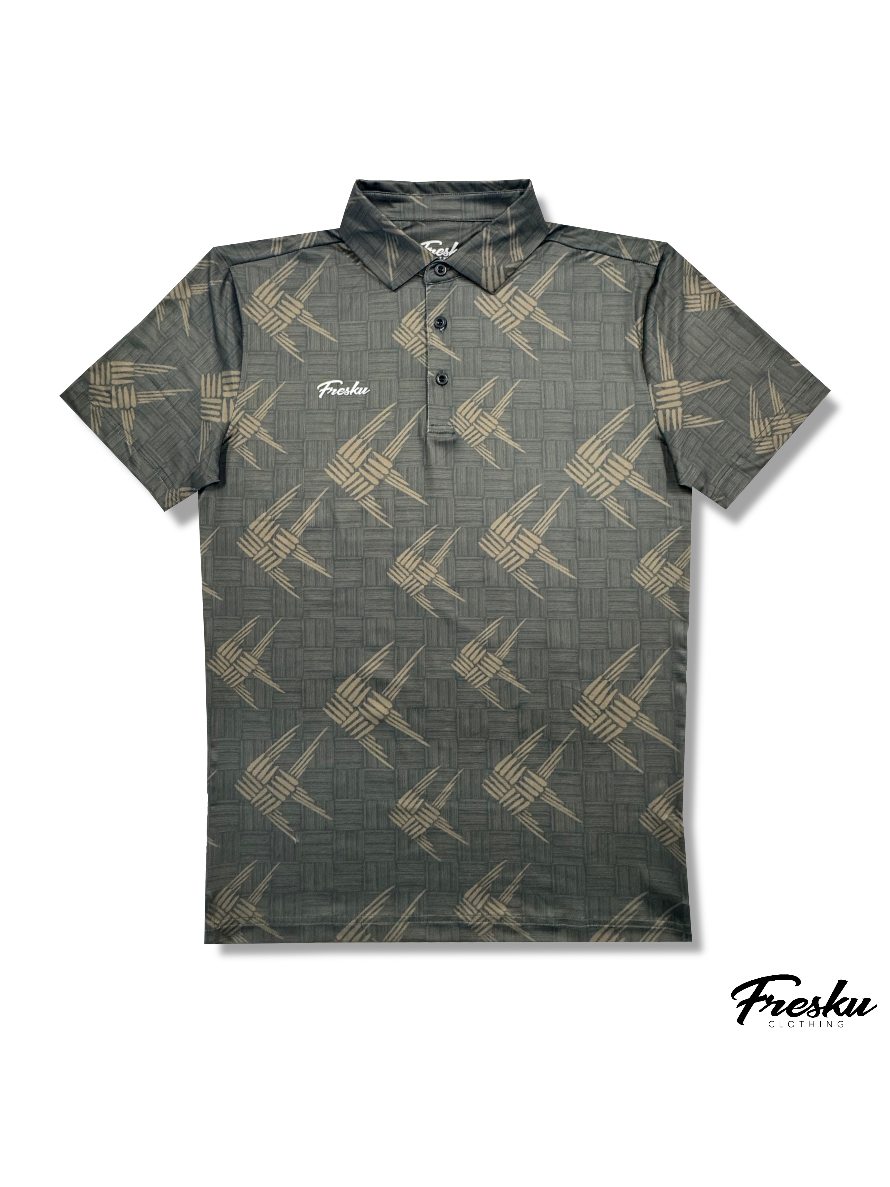 GREEN WOVEN GUIHAN - ACTIVE POLO