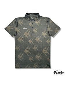 GREEN WOVEN GUIHAN - ACTIVE POLO