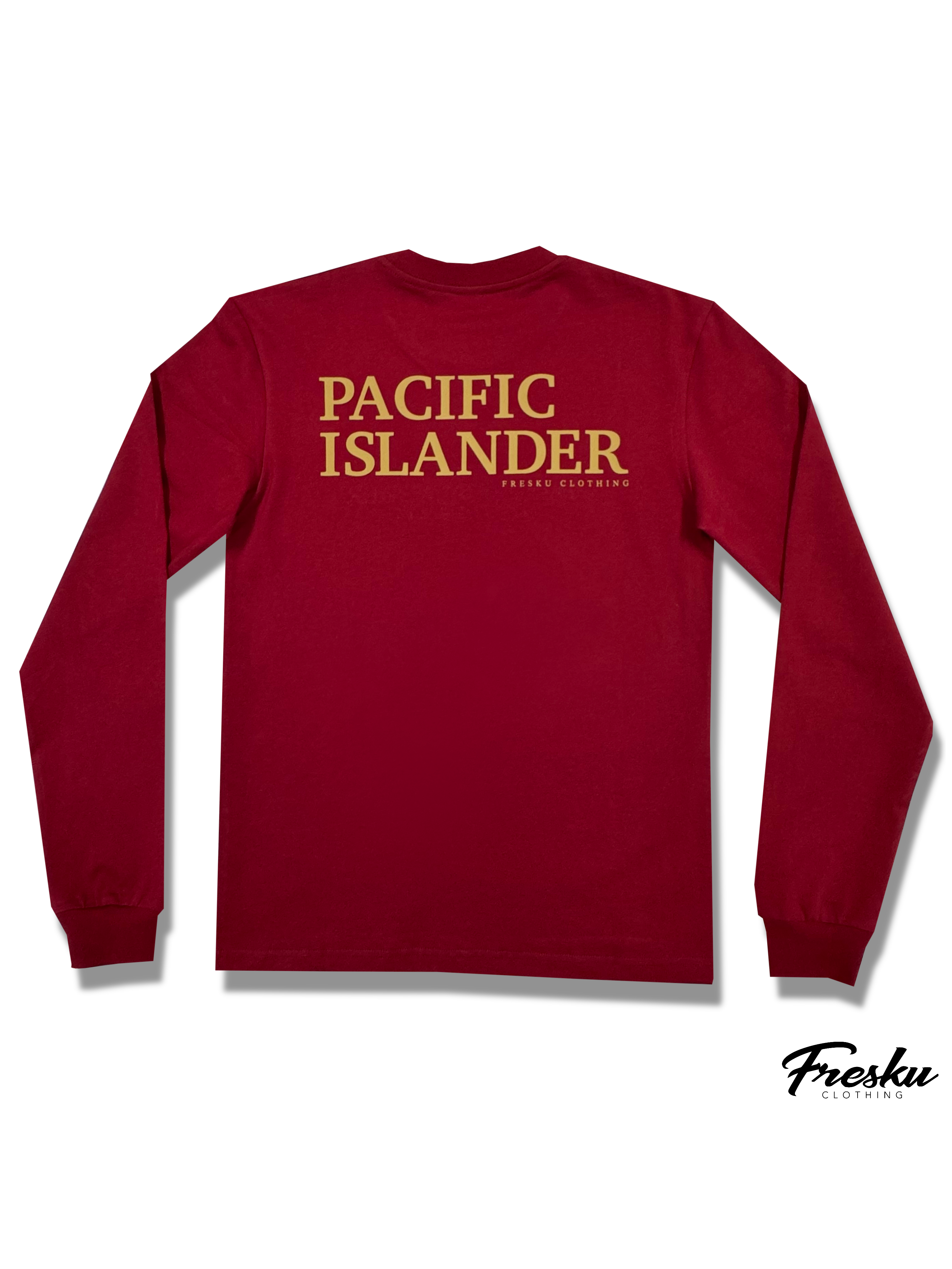 MAROON PACIFIC ISLANDER L/S