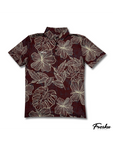 DEEP MAROON HIBISCUS - ACTIVE POLO