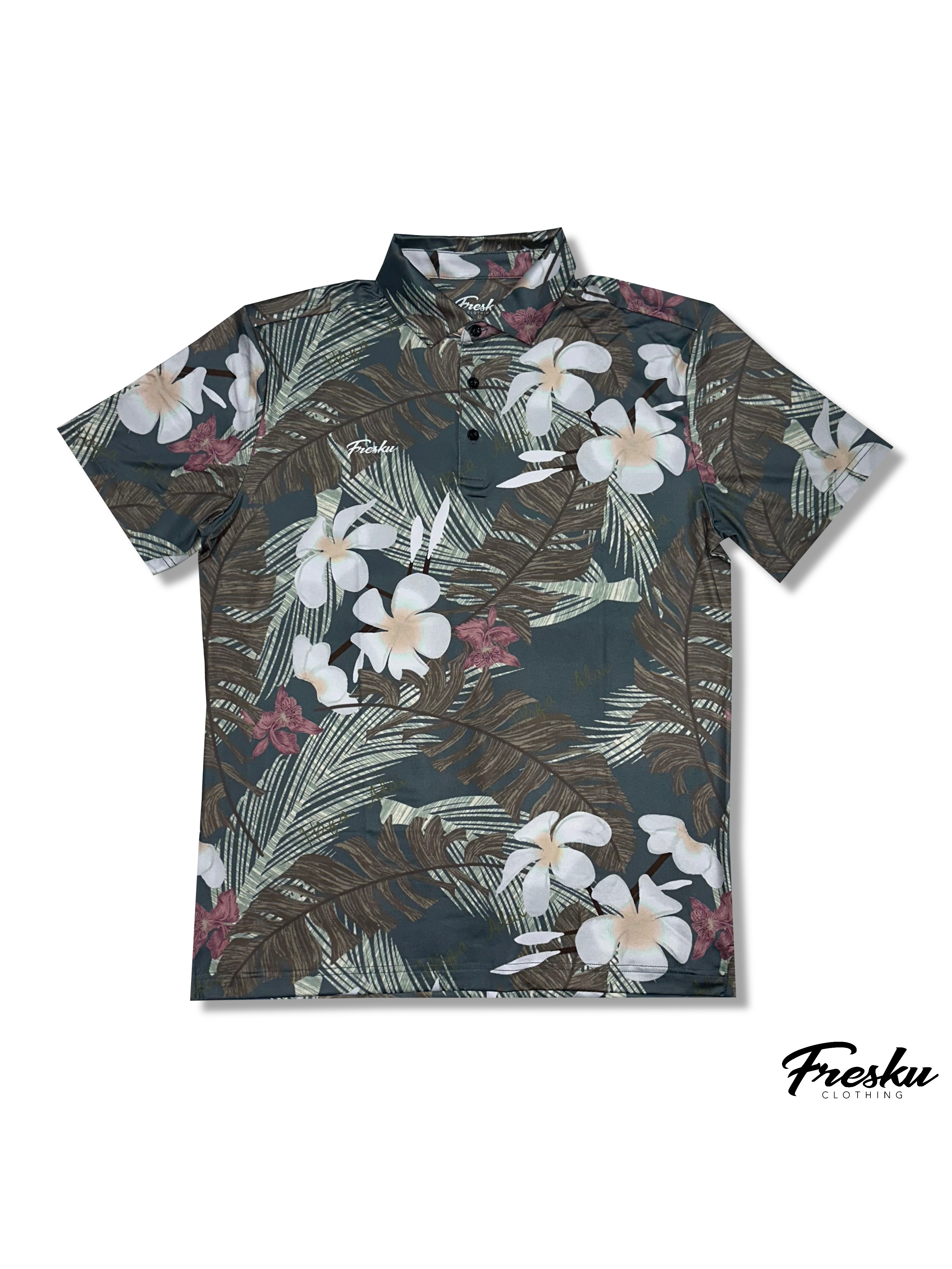 GRAY PLUMERIA - ACTIVE POLO