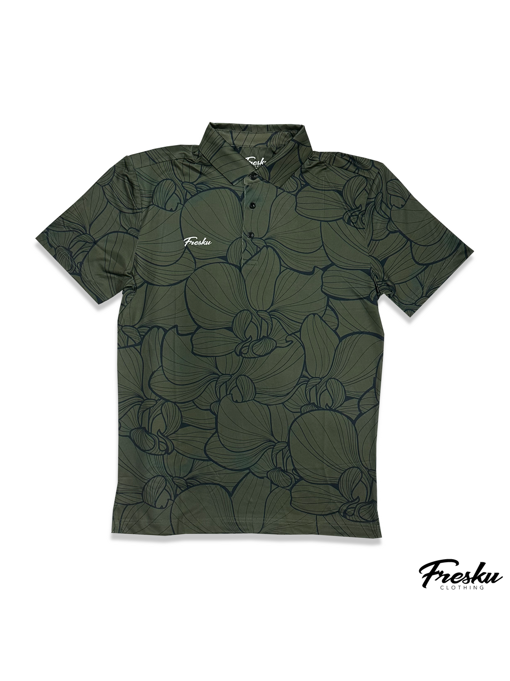 OLIVE WASH ORCHID - ACTIVE POLO