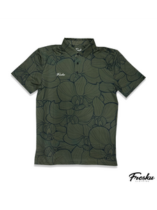 OLIVE WASH ORCHID - ACTIVE POLO
