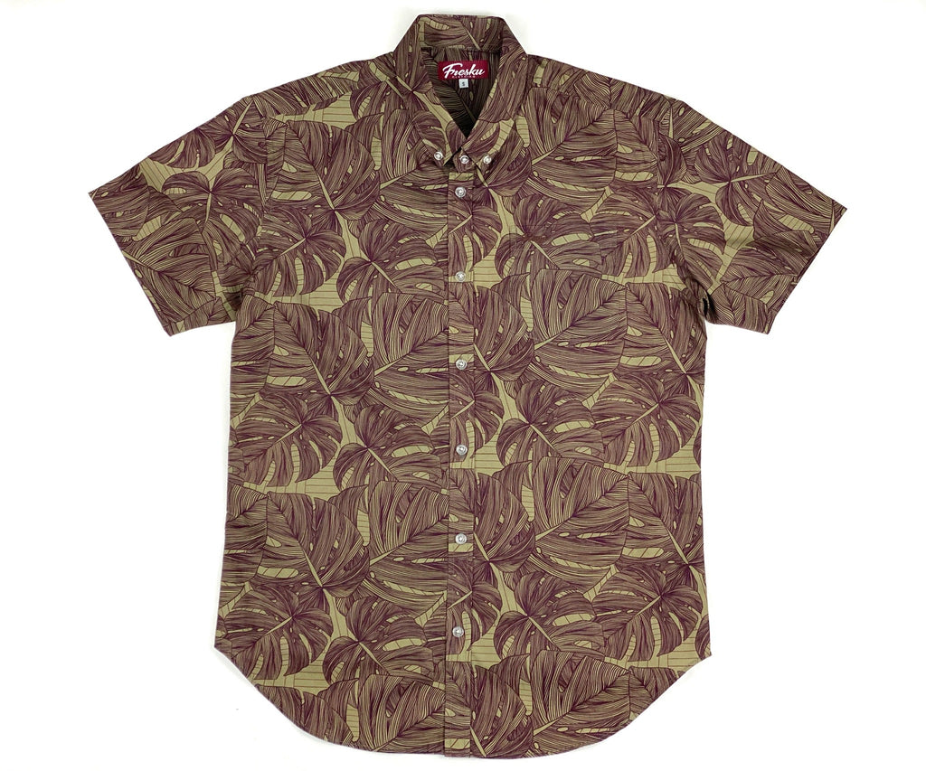 Green & Maroon Monstera