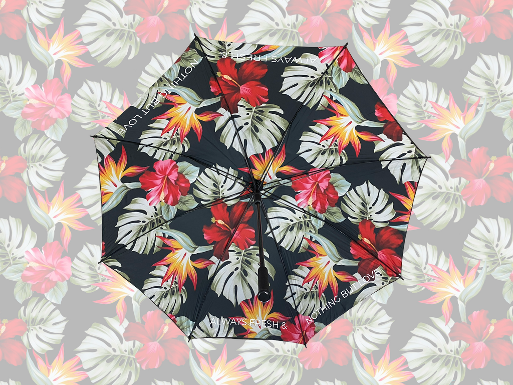 NEW "STAY FRESH" FRESKU UMBRELLAS - BLACK PARADISE
