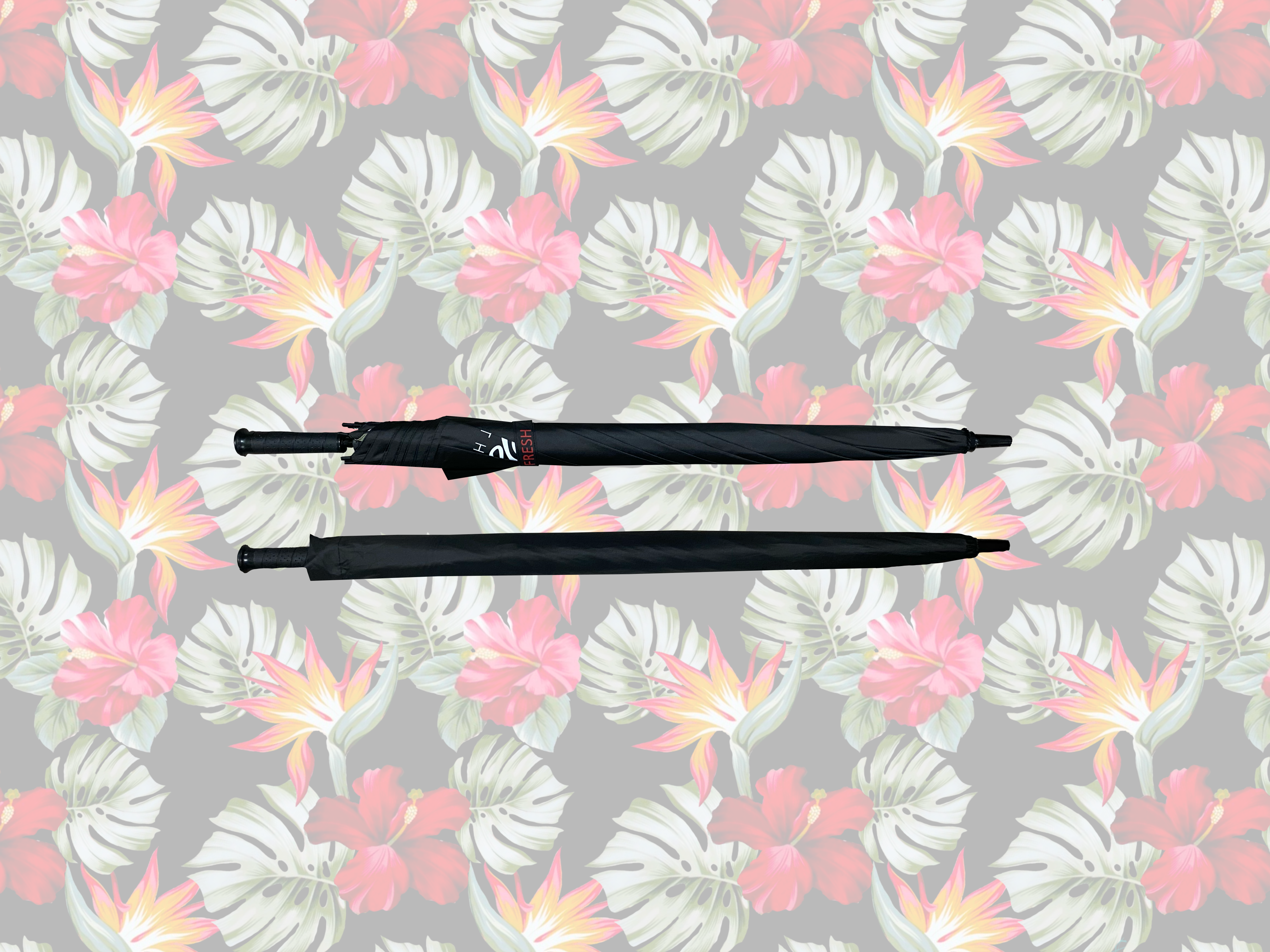 NEW "STAY FRESH" FRESKU UMBRELLAS - BLACK PARADISE